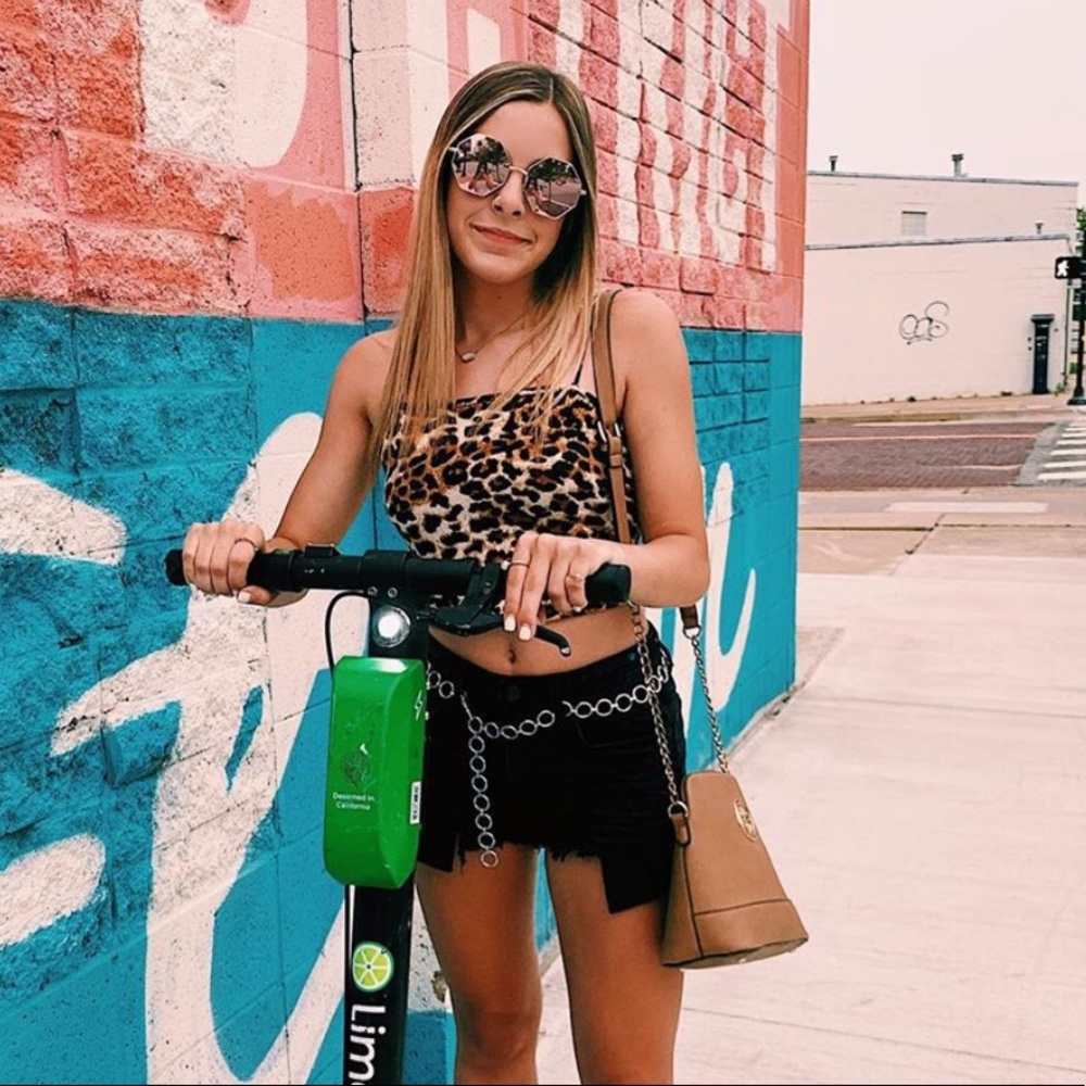 CHEETAH SPAGHETTI STRAP TOP